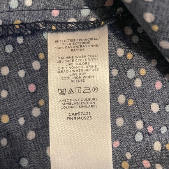 LOFT short sleeve button up dress - Picture 5 of 6